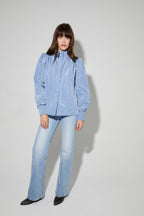 Parka Liv Bleu Denim, Fabriqué En Italie