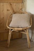 Coussin Déhoussable Avec Passepoil - Coton Texturé - Edgar