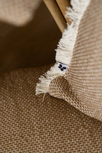 Anton - Coussin Déhoussable Avec Franges - Coton Texturé
