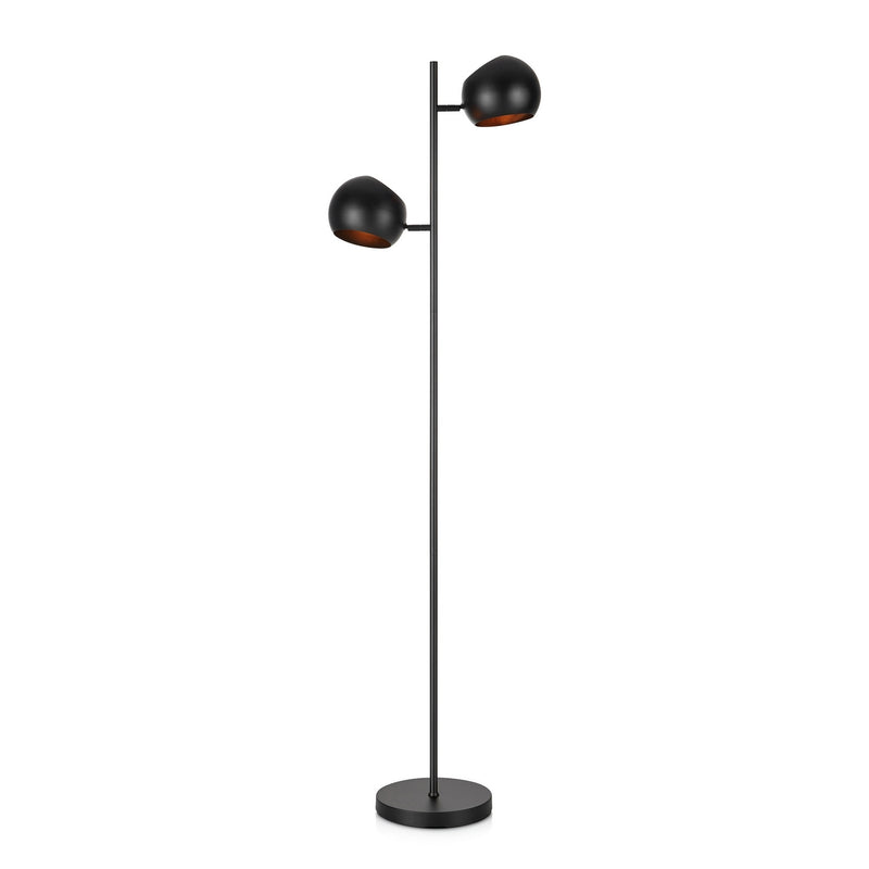 Lampadaire - Edgar - 2 Ampoules - Noir