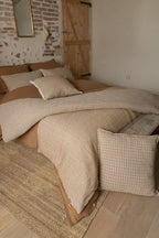 Anton - Coussin Déhoussable Avec Franges - Coton Texturé
