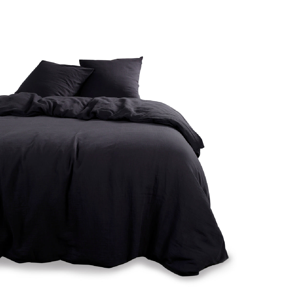 Cotton Gauze - Bed Set - Grey