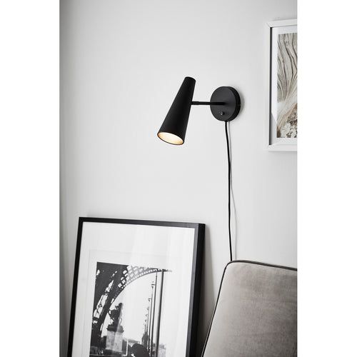 Lampe Murale - Peak - 1 Ampoule - Noir