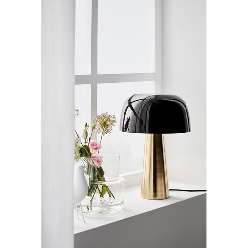 Lampe À Poser - Blanca - 1 Ampoule - Noir & Bronze