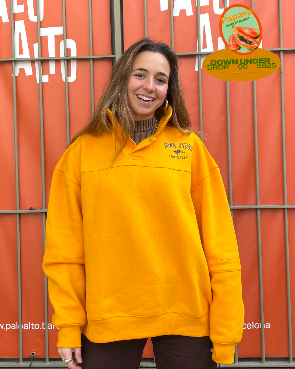Sweat-Shirt Papaya