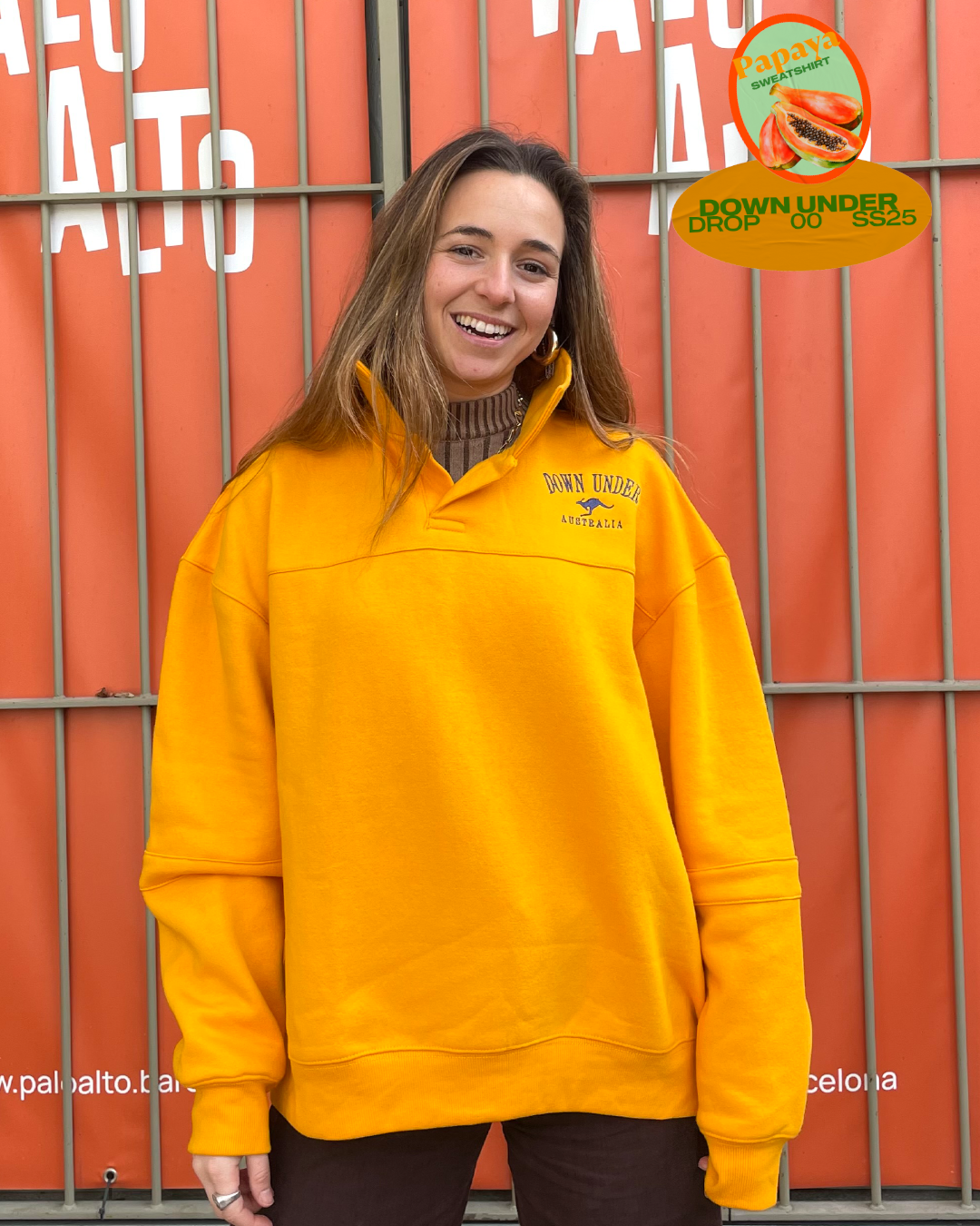 Sweat-Shirt Papaya