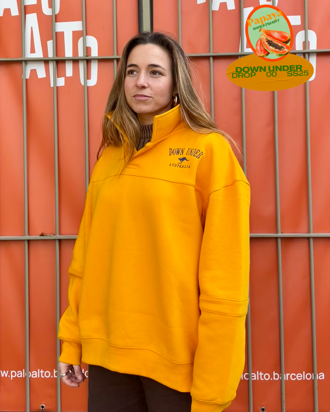 Sweat-Shirt Papaya