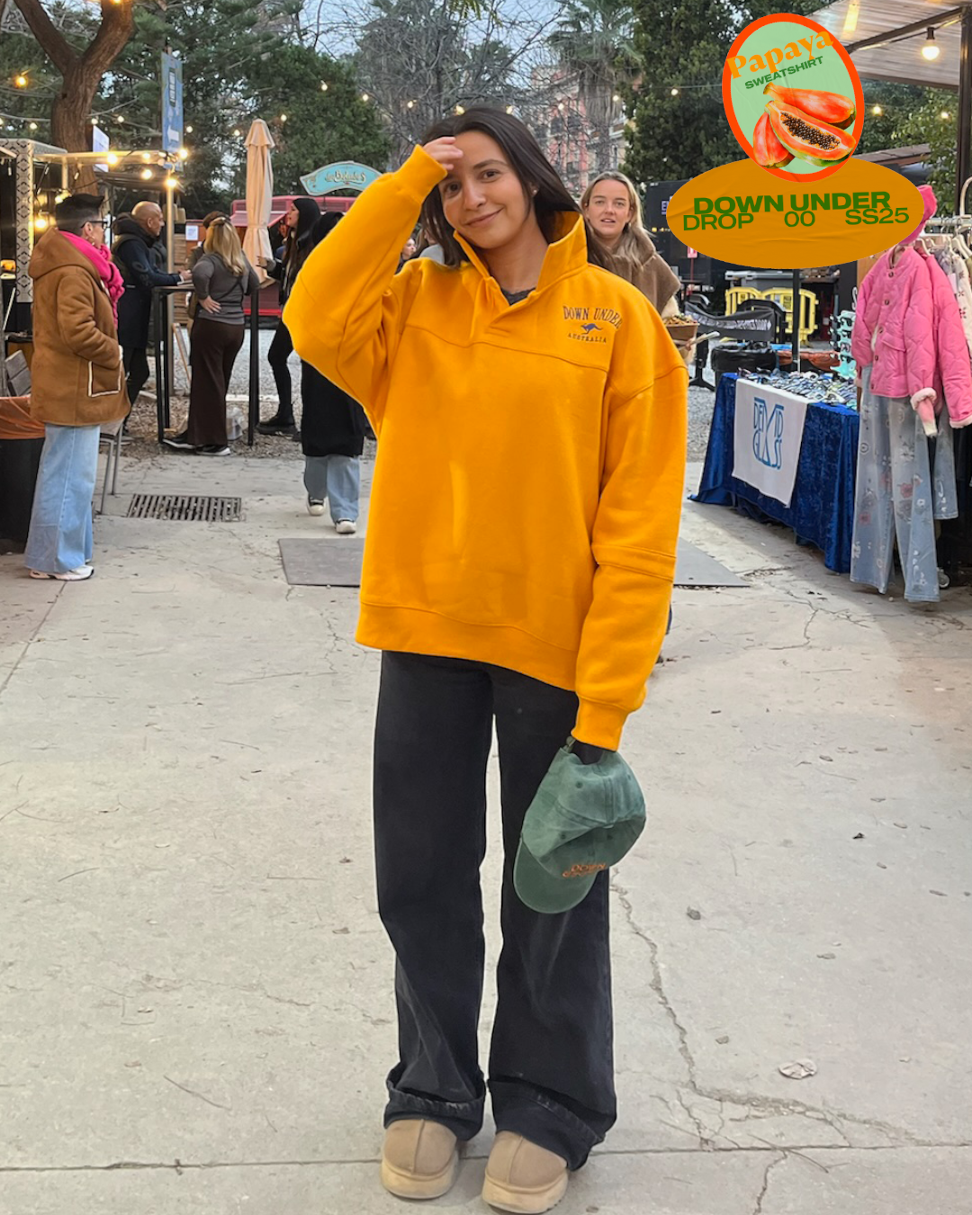 Sweat-Shirt Papaya