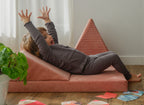 Bloc Psychomoteur Montessori Demi Triangle - Rose