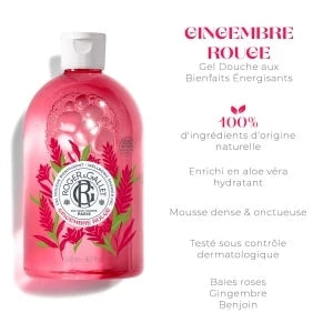 Gingembre Rouge Gel Douche Bienfaisant Grand Format