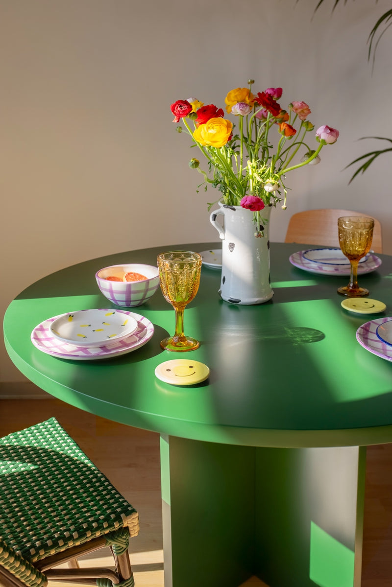 Matilda Round Dining Table 120 Cm Laminated - Cedar