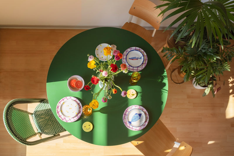 Matilda Round Dining Table 120 Cm Laminated - Cedar