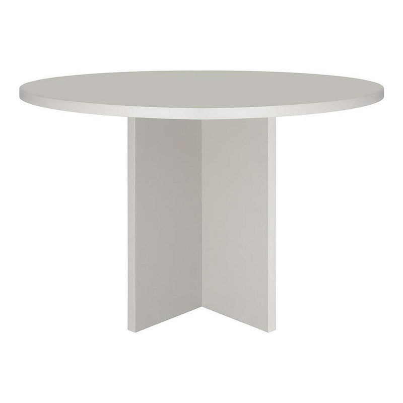 Mesa de comedor redonda Matilda 120 cm laminada - Taupe