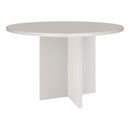Mesa de comedor redonda Matilda 120 cm laminada - Taupe
