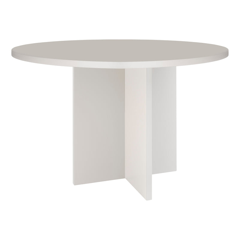 Mesa de comedor redonda Matilda 120 cm laminada - Taupe