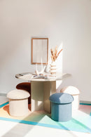 Mesa de comedor redonda Matilda 120 cm laminada - Taupe
