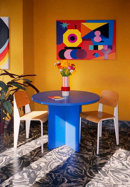 Table De Salle À Manger Ronde Matilda 120 Cm Stratifiée - Pruss