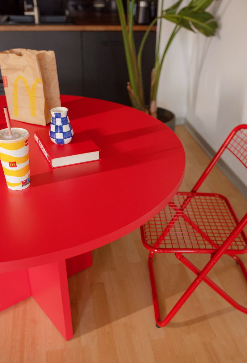 Matilda Round Dining Table 120 Cm Laminate - Flame
