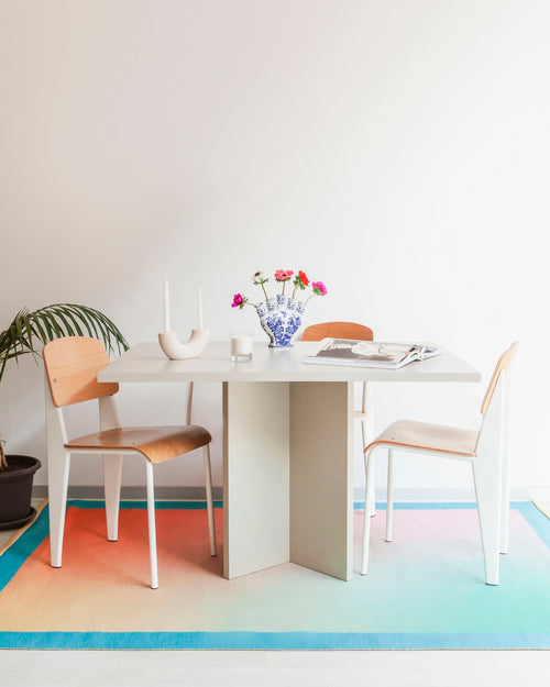 Table De Salle À Manger Matilda Rectangulaire 120 X 90 Cm Stratifiée - Taupe