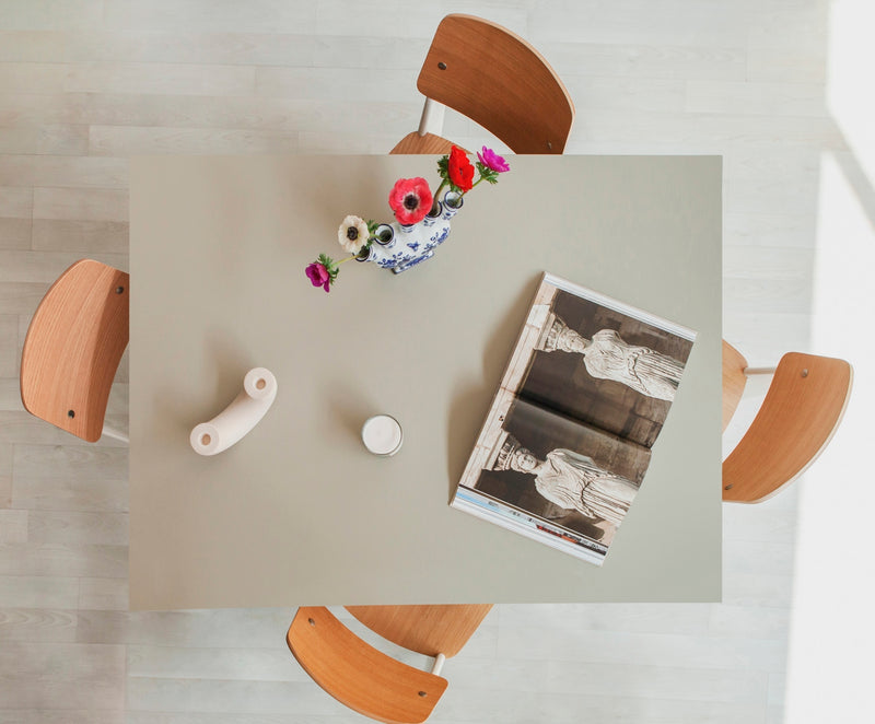 Mesa de comedor Matilda rectangular 120 x 90 cm laminada - Taupe