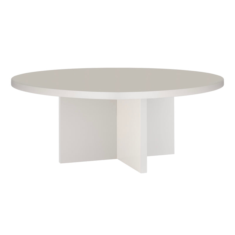 Table Basse Pausa Ronde 100 Cm En Stratifié - Taupe