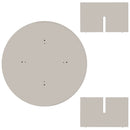 Table Basse Pausa Ronde 100 Cm En Stratifié - Taupe