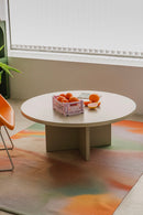 Table Basse Pausa Ronde 100 Cm En Stratifié - Taupe