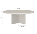 Table Basse Pausa Ronde 100 Cm En Stratifié - Taupe