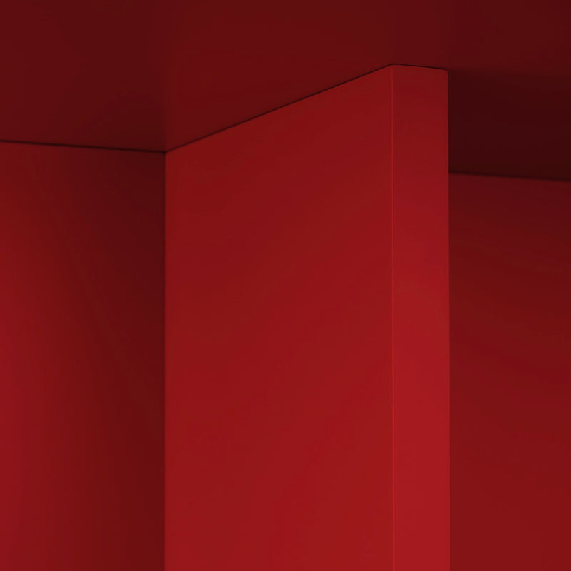 Pausa Round Coffee Table 100cm in Laminate - Flame - Flame