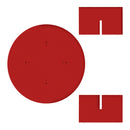 Pausa Round Coffee Table 100cm in Laminate - Flame - Flame