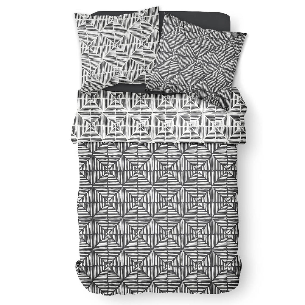 Sunshine - Parure De Lit Motif 6.39 - Gris