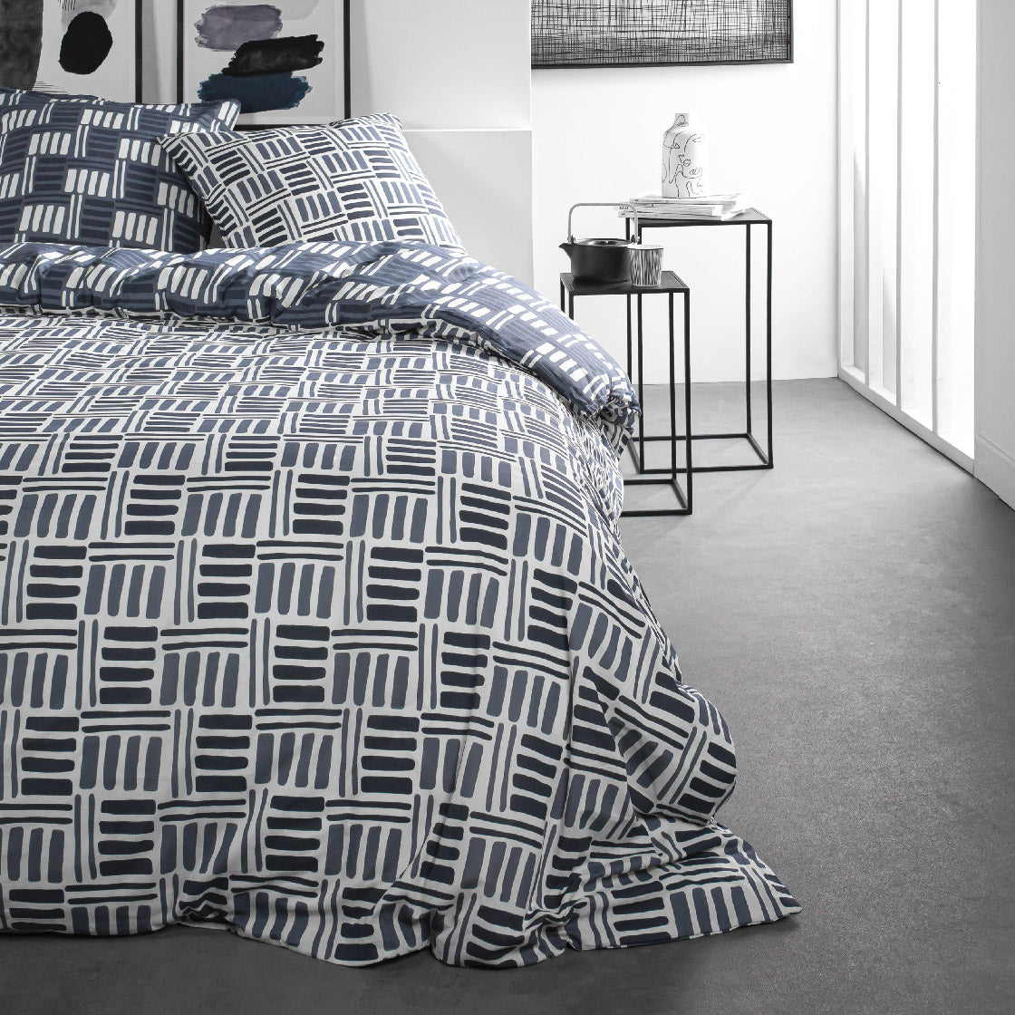 Sunshine - Juego de Cama Estampado 6.52 - Azul
