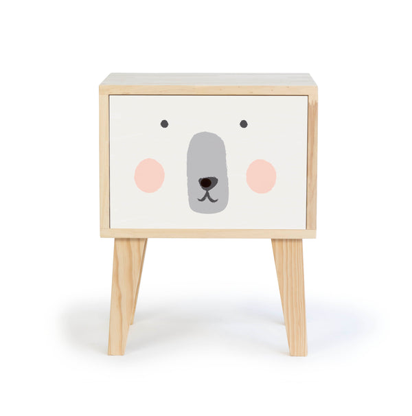 Mesita de noche Montessori - Natural "Bear"