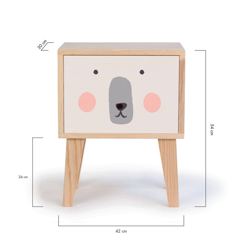 Table de Chevet Montessori - Naturel "Bear"