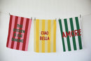 Set Of 3 Tea Towels - Dancing Kitchen - Multicolor