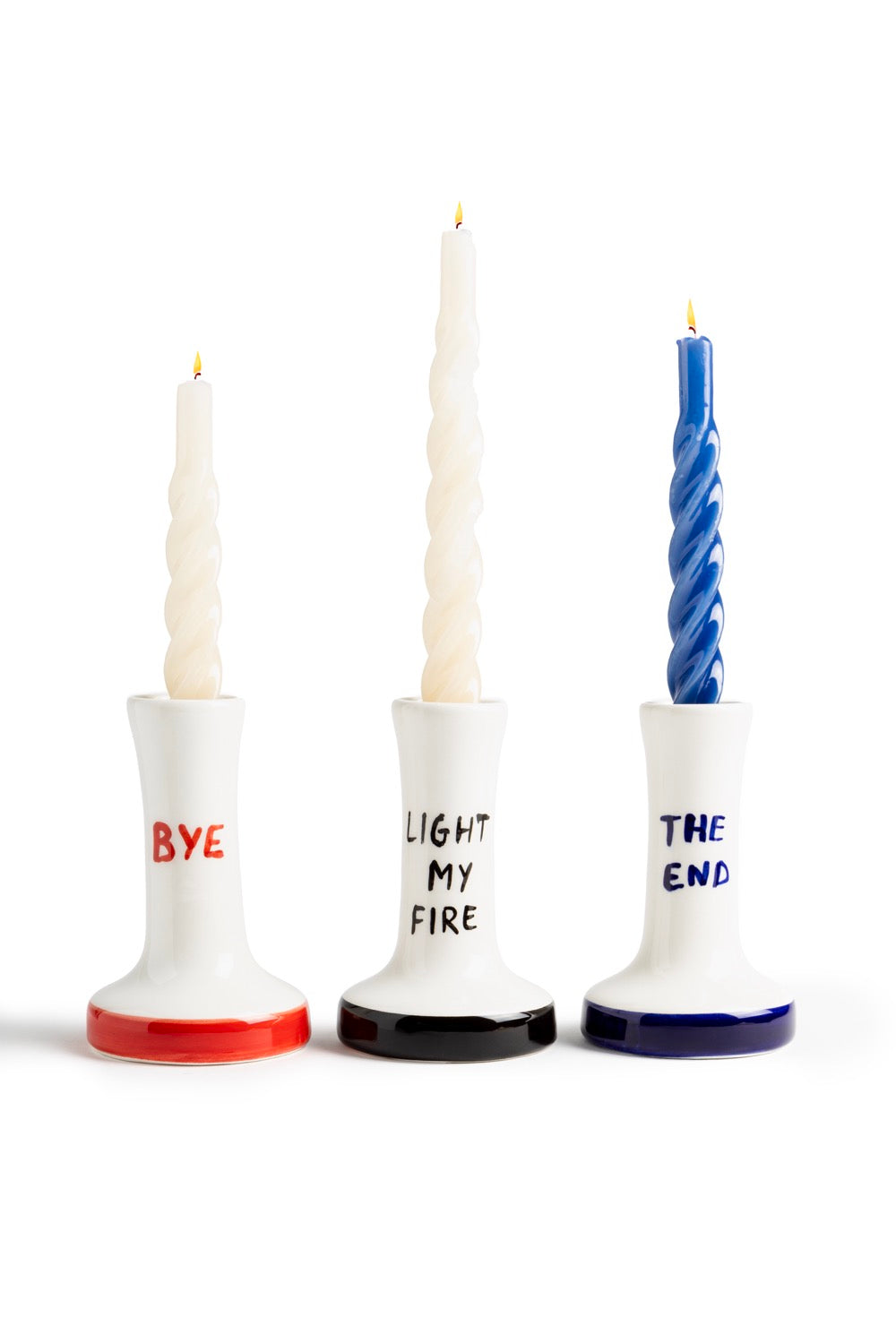 Set De 3 Bougeoirs En Céramique Light My Fire - Multicolore