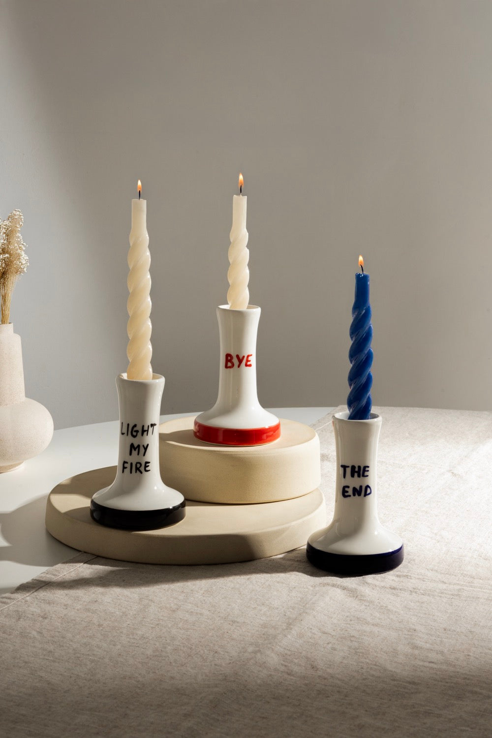 Set De 3 Bougeoirs En Céramique Light My Fire - Multicolore