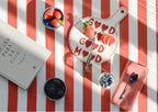 Tabla De Cortar De Cerámica Con Frases - Good Food - Multicolor