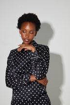 Chemise Iris A  Pois, Fabriquée En Italie