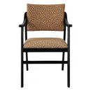 Chaise avec Accoudoirs Etienne Bois de Hêtre "Leopard"