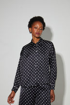Chemise Iris A  Pois, Fabriquée En Italie