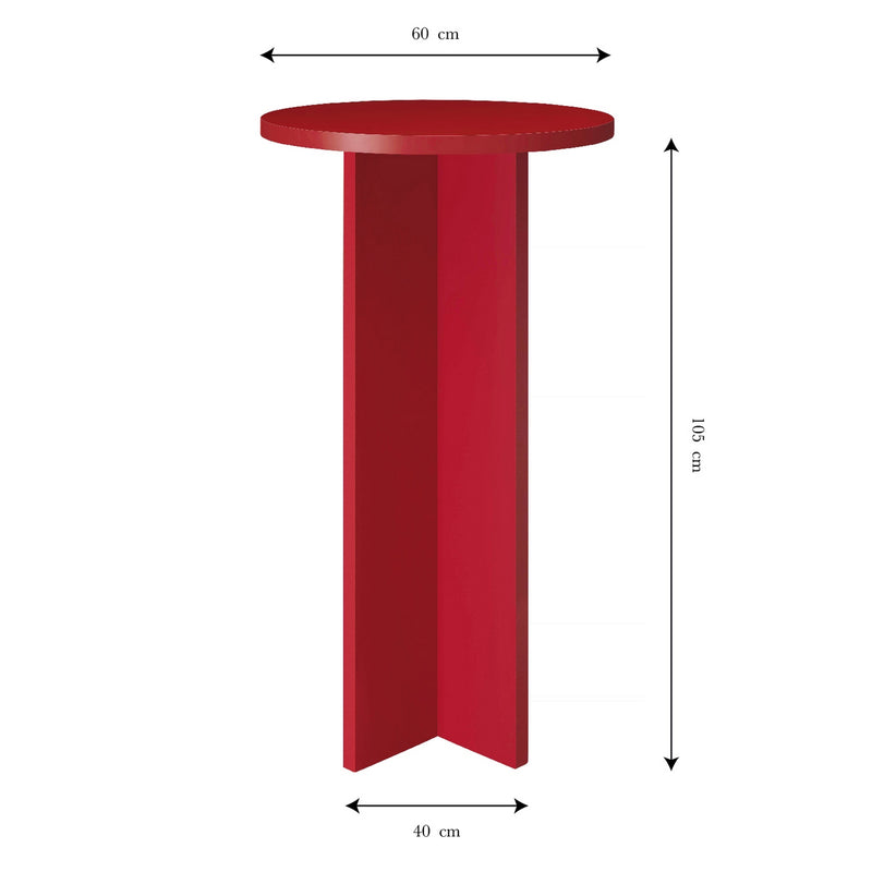 Mesa Alta Redonda Chinchin 60 Cm - Llama