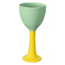Ceramic Wine Glass "Hi" - Green - Multicolor
