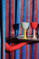 Ceramic Wine Glass "Hi" - Green - Multicolor