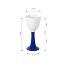 Ceramic Wine Glass "Salut" - White - Multicolor