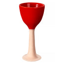 Ceramic Wine Glass "Salut" - Red - Multicolor