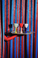Ceramic Wine Glass "Salut" - Red - Multicolor