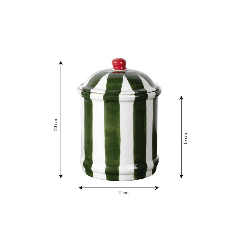 Boite "Bonnie" Ceramica - Verde - Multicolor
