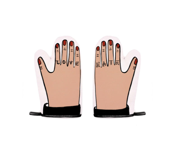 Set 2 Manoplas Cocina - Love - Multicolor