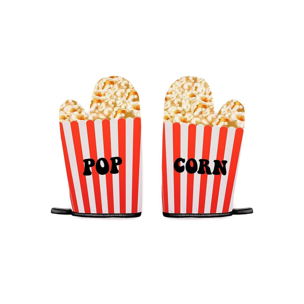 Set of 2 Kitchen Mitts - Pop Corn - Multicolour